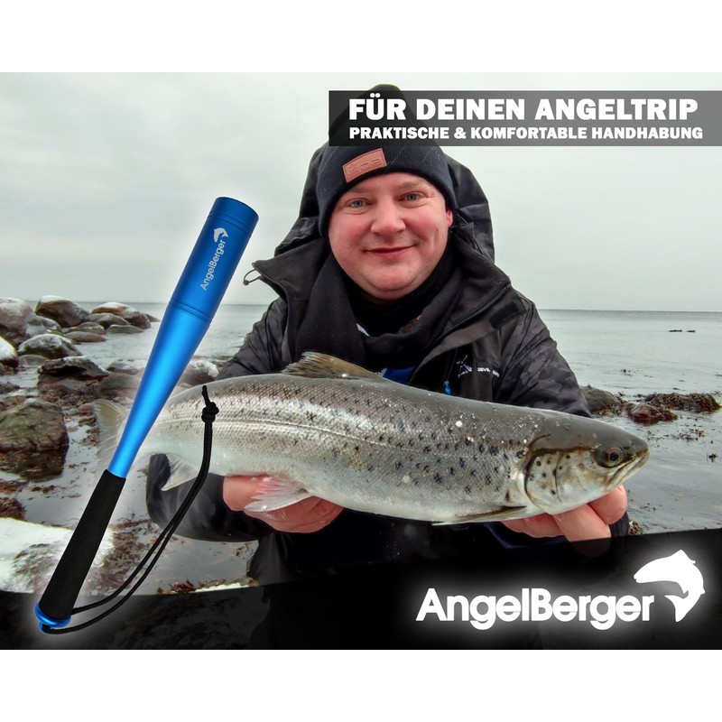 Angel-Berger Deluxe Aluminium Fish Killer with Wrist Strap Fish Duster