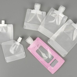 Portable travel dispensing tube pouch cosmetic cream case / 휴대용 여행용 소분 튜브 파우치 화장품 크림 케이스