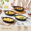 MALACASA Oval Au Gratin Baking Dish, 22 oz Casserole Dishes