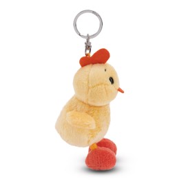 NICI Eggwina Chick Keyring 10 cm Yellow Plush Companion Cuddly Toy Pendant with Key Ring for Lanyard, Key Ring and Key Holder