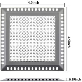 Hair Catcher/Drain Strainer/Shower Drain Cover for Bathroom Floor Drain, Stainless Steel and Silicone (Patented Product)
