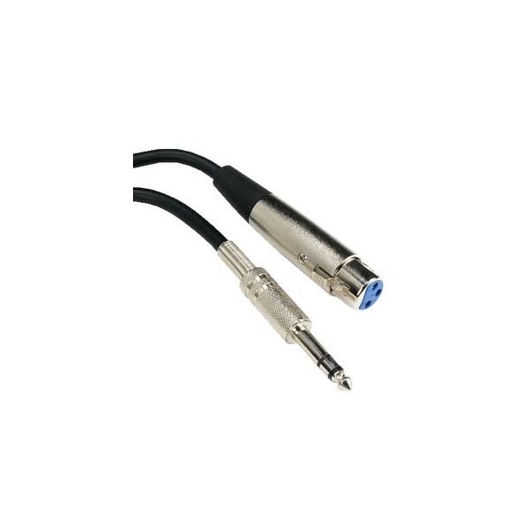 ACCL 25Ft XLR 3P Female to 1/4" TRS (Balanced Audio)