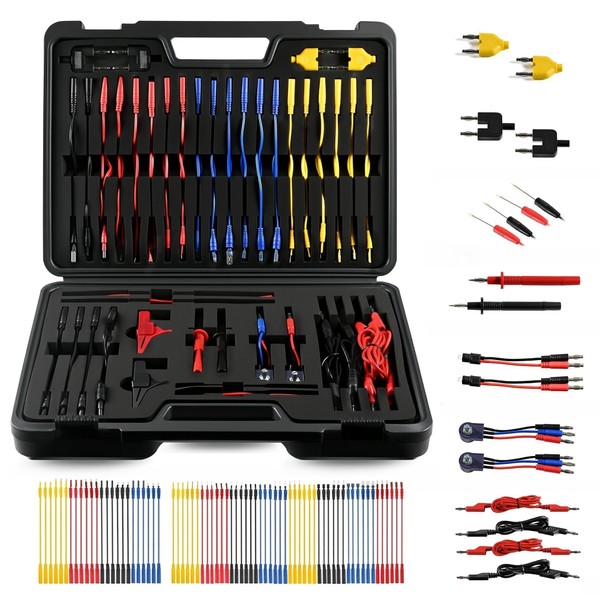 92PCS Automotive Circuit Test Leads Kit, Multimeter Leads Kit, Electrical