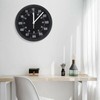 Futchoy Modern Military Pattern LED Wall Clock 24 Hour Display