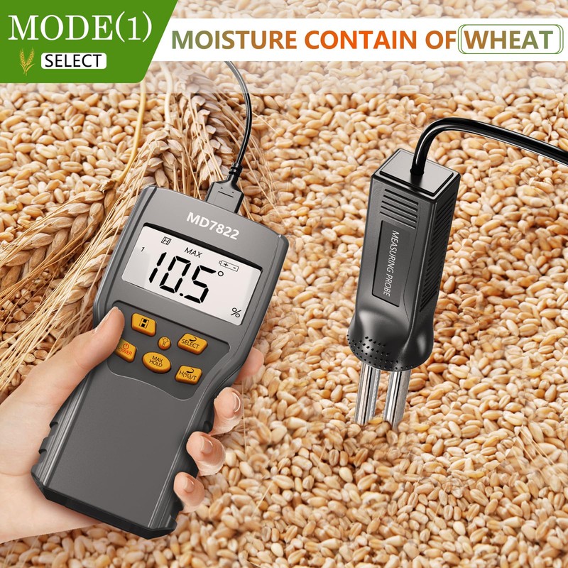 Kereinpo Grain Moisture Meter Precise & Fast Measurements Grain Moisture