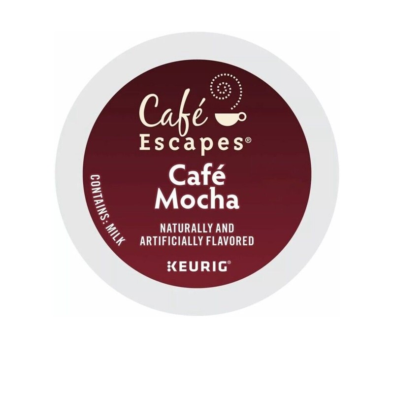 Cafe Escapes™ Single-Serve Coffee K-Cup® Pods, Cafe Mocha, Carton of
