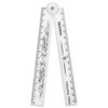 Liquidraw 30cm Folding Ruler Foldable Ruler School Stationery (Clear)
