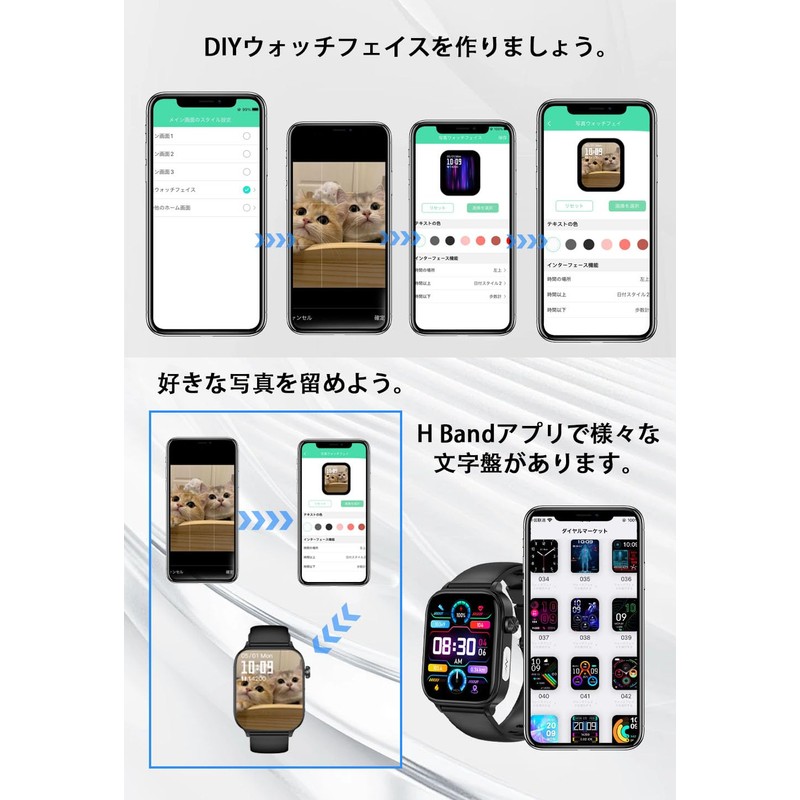 Smart Watch, Genuine 2025, Large 1.96-inch Screen, Japanese Sensor, Bluetooth