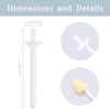 60 Pieces Plastic Wax Applicator Wands with Disposable Spatulas for