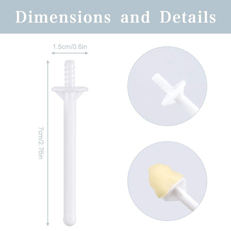 60 Pieces Plastic Wax Applicator Wands with Disposable Spatulas for