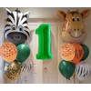 Jwssor Jungle 1st Birthday,Wild One Birthday Decoration,Jungle Balloons 1st Birthday,One