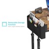 Small Portable Standing Rolling Desk - 32 Inch Adjustable Mobile