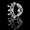 [morningplace] Crown Tiara Hair Accessory Wedding Birthday Gift (Silver.)