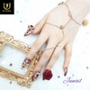 ❗Limited❗ Passion Rose Handmade Nail Tips - Long Almond /