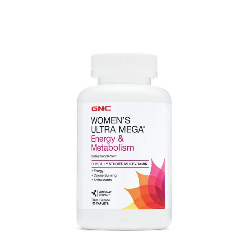 GNC Womens Ultra Mega Energy and Metabolism Multivitamin for Women,