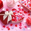 ParPix Pack of 100 Colourful Sponge Heart Confetti, Large 3.5