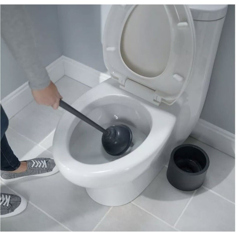 Made By Design Toilet Plunger with Holster Set - Dark