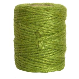 Vivid Wrap Natural Twine for Crafts and Gifts and Wedding Décor 100% Jute Rope, 54 Yards, Apple Green
