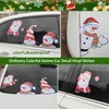 Christmas Peeking Sticker for Car, Nouiroy Reindeer Peeking Car Decals