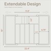 Black Expandable Utensil Drawer Organizer 1 Pack, Adjustable 13” to