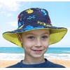 WILD'n'MILD Wide Brim Reversible Sun Protection Bucket Hat Sea Creatures