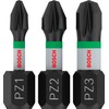 Bosch 3 x Pro Pozidriv Impact Bit (100 x 50