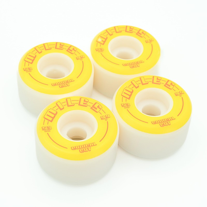 Miles Skateboard Wheels, 99a, 2.1 inches (53 mm), Conical Hard