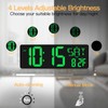 XREXS Large Digital Wall Clock with Remote Control, 16.5 Inch