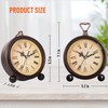RODH Battery Alarm Clock,Vintage Retro Alarm Clock with Night Light，Hangable,Super