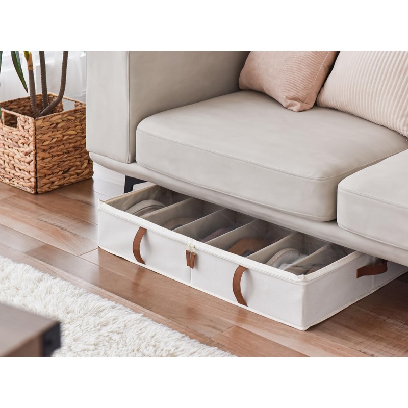 StorageWorks Shoe Organizer Under Bed for Closet, 2-Pack Ultra-thick Fabric