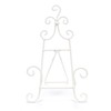 DESIGN DELIGHTS Menu Holder Easel, Wrought Iron, 24 cm, White,
