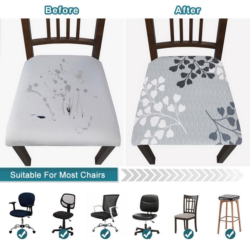 SearchI Water Repellent Seat Covers for Dining Room Chairs Stretch