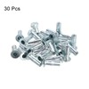 QUARKZMAN M6 Multi-Grip Rivet Nuts, 30 Pieces Preformed Shaft Flat