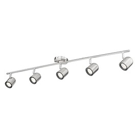 FEMILA 43" Track Light, Brushed Nickel LED Track Lighting Fixtures Ceiling, Rotatable LED Track Lighting Kit, Bulbs Included, 4FS78TL-5 BN