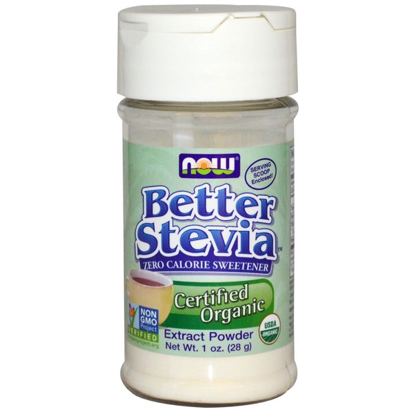 NOW Better Stevia Zero Calorie Sweetener Extract Powder, 1 Oz.