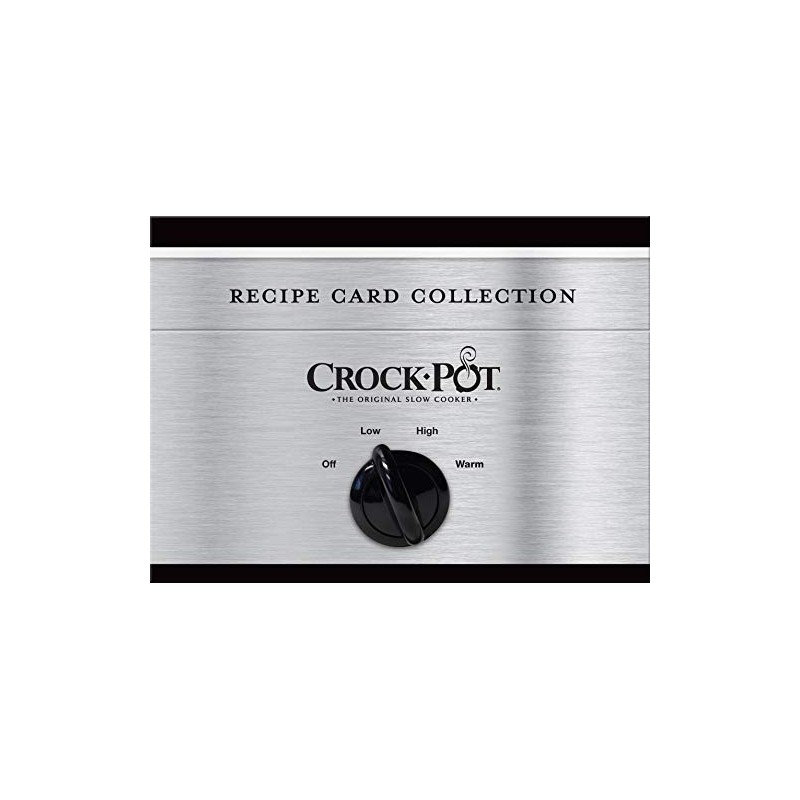 Crockpot Recipe Card Collection Tin (Silver)