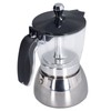 Stovetop Coffee Maker 6 Cup Moka Pot Clear ABS Top