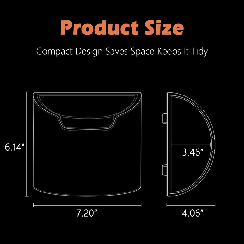 LoopTime Leakproof Car Trash Can,Mini Car Trash Bin for SUV