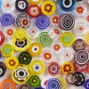 75 Grams Mixed Millefiori Glass Pebbles Mosaics Size 8-12mm Approx