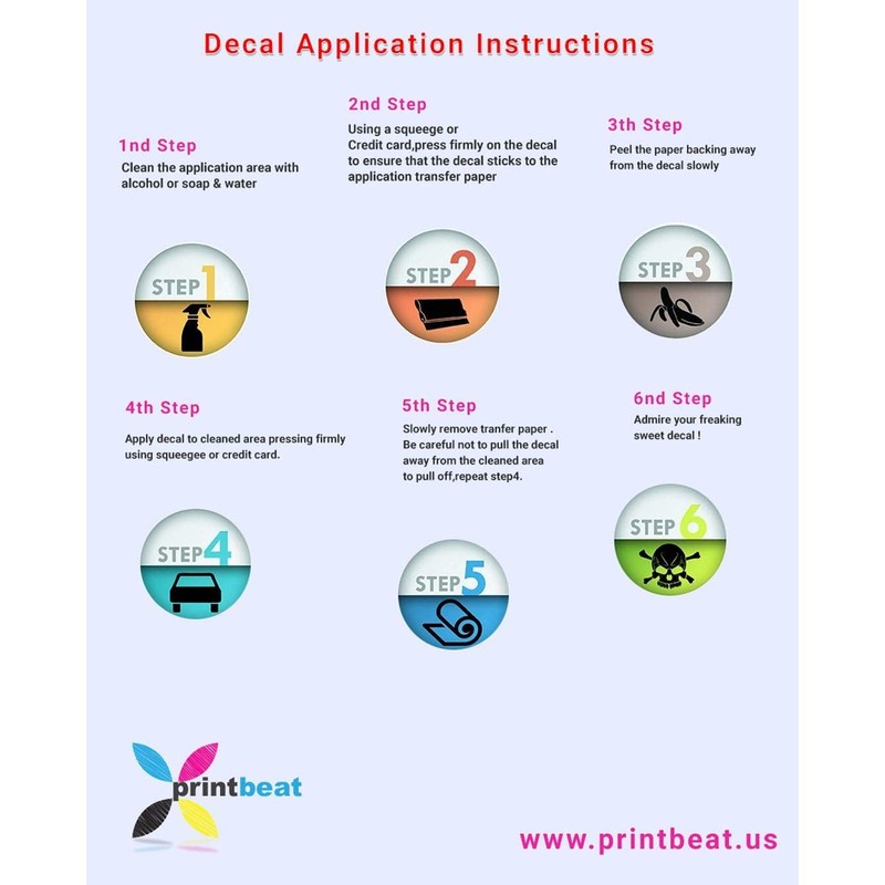 Printbeat Born for Adventure Vinyl Decals Stickers for Cars, Vans,