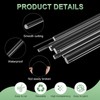 M METERXITY 15-Pack Acrylic Round Rods 11.81x0.12in/300x3mm
