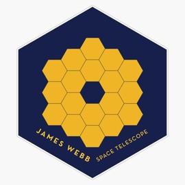 James Webb Space Telescope Golden Mirrors Launch 2021 Sticker Bumper Sticker Vinyl Decal 5"
