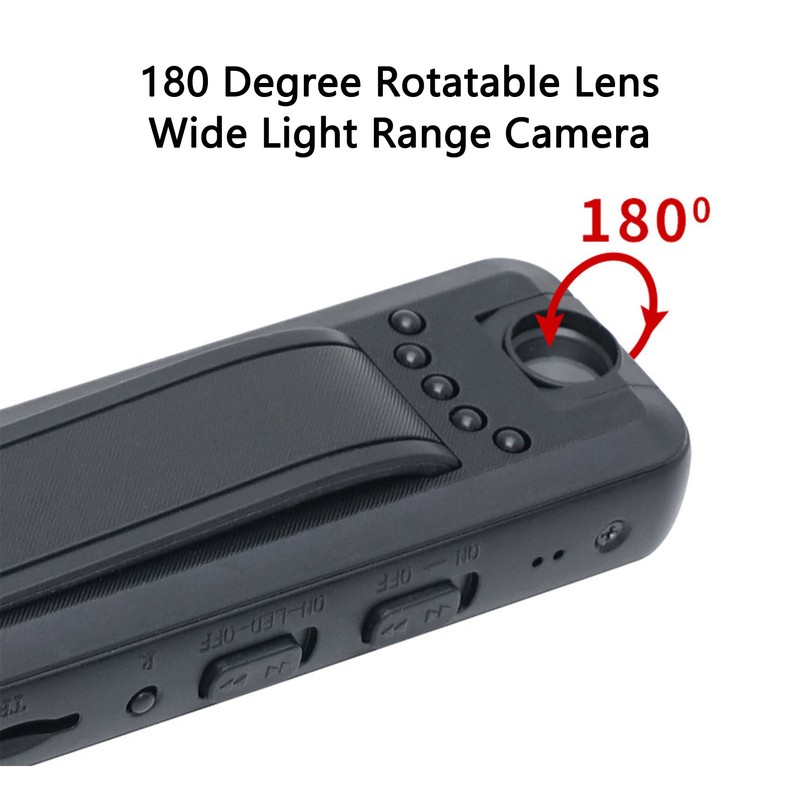 Wearable HD Camera with Clip Voice Recording Photo Multifunctional Mobile
