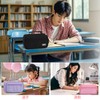 Vaschy Pencil Case, Large Capacity, Multi-functional, Two-story Pencil Case, Small
