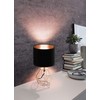 EGLO table lamp, steel, E14, copper, black, 16.5 x 16.5
