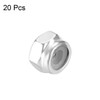 sourcing map M2 x 0.4mm Nylon Insert Hex Lock Nuts,