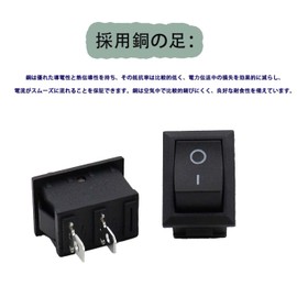 HUIKKJP Electronic Components Button Locker AC 125V-250V Car Motorcycle Boat Isolation Switch Set of 10 Small Fan Small Appliance Switches for Coffee Pots, etc