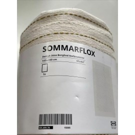 IKEA SOMMARFLOX Beige & Yellow Textured Tablecloth (57" x 94")