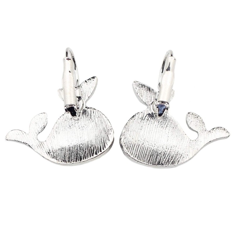 DOWAY Ocean Collection - Pendientes de aro esmaltados, diseño de