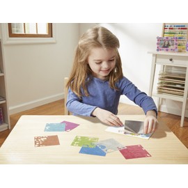 Melissa & Doug Mess Glitter - Booster Glitter Pack With 8 Glitter Sheets and 7 Foam Glitter Animal Stickers